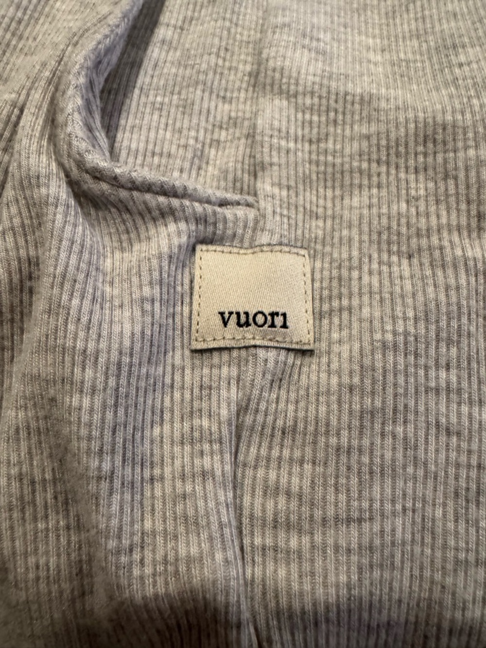 Vuori Light Gray Sleeveless Romper - Picture 2 of 2